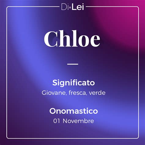 chloe significato biblico.